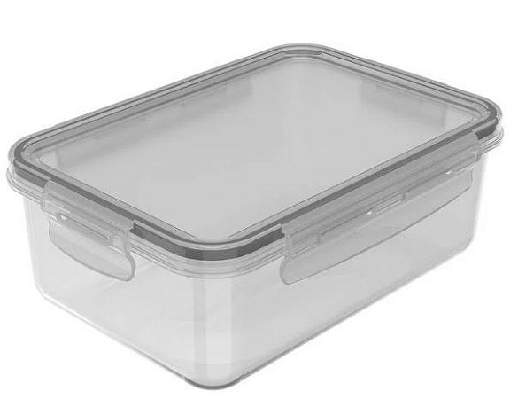 POTE ORGANIZADOR DE GELADEIRA RETANGULAR 1280ml LINHA CLICK