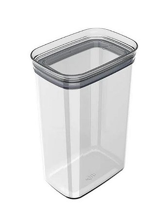 POTE HERMÉTICO ORGANIZADOR BLOCK RETANGULAR  2,3 LITROS  NATURAL