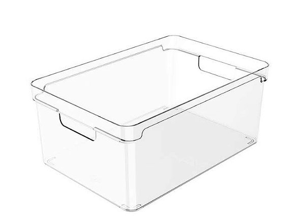 ORGANIZADOR DE ARMÁRIOS CLEAR 30X20X13 NATURAL