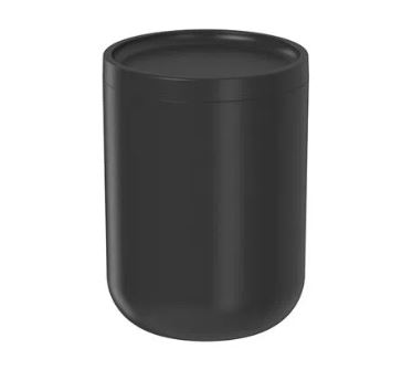 PORTA ALGODÃO BOLD PRETO  FECHADO