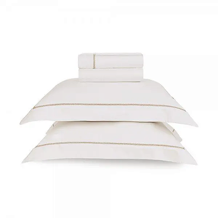 JOGO DE CAMA TRUSSARDI PARISI - CETIM 300 FIOS 100% ALGODÃO EGÍPCIO