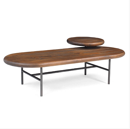 MESA DE CENTRO DECK - RUSTIC BROWN+GRAFITE
