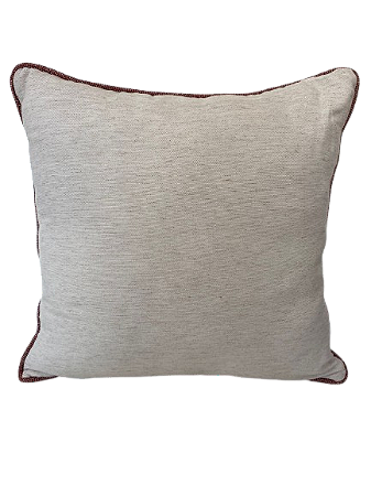 ALMOFADA LINHO CRU LISA 52X52 LINHO TERRACOTA