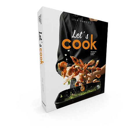 CAIXA LIVRO DECORATIVA BOOK BOX LET' COOK 30x24x4CM