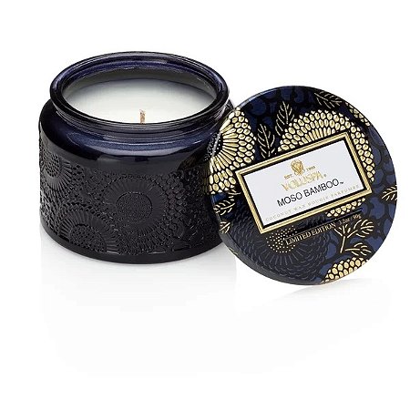 VELA VOLUSPA POTE DE VIDRO P MOSO BAMBOO - 25H