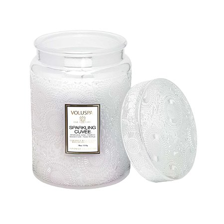 VELA VOLUSPA POTE DE VIDRO G RELEVO SPARKLING CUVÉE - 100H