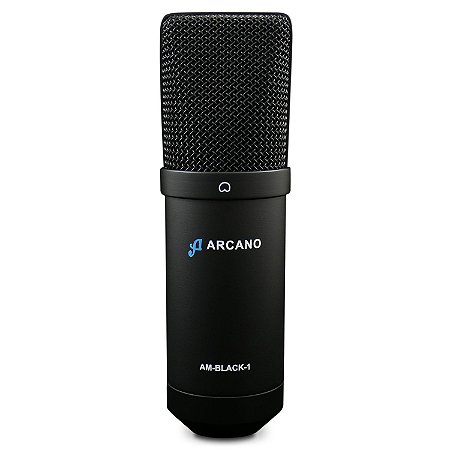 Microfone condensador USB com fio Arcano AM-BLACK-1