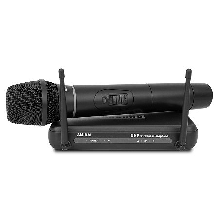Microfone sem fio UHF Arcano AM-HA1 c/ transmissor de mão