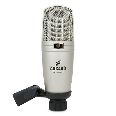 Microfone condensador XLR Arcano PALLI-GRAY c/ suporte