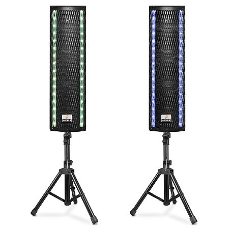 Kit duplo caixas de som ativas Arcano TOWER-GI 640W 6.5pol