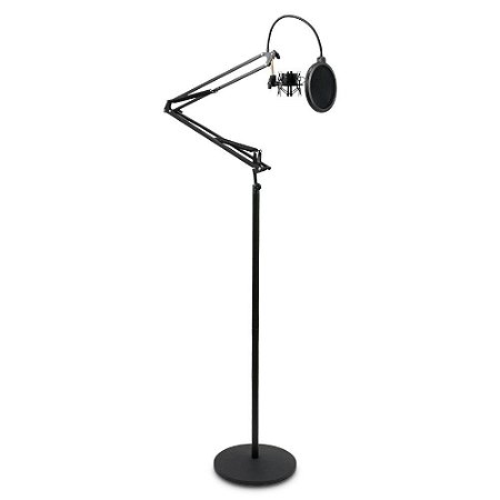 Pedestal articulado Arcano AR-5S de chão c/ pop filter e shock mount