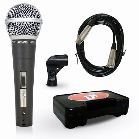Microfone dinâmico Arcano Renius-8 com fio