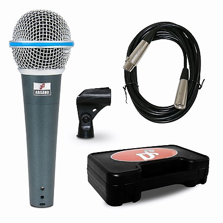 Microfone dinâmico Arcano Osme-8 com fio