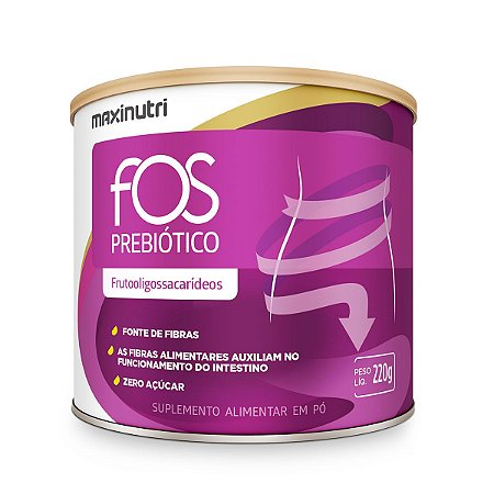FOS 220g - Fibra Prebiótica (frutooligossacarídeo)  - Maxinutri