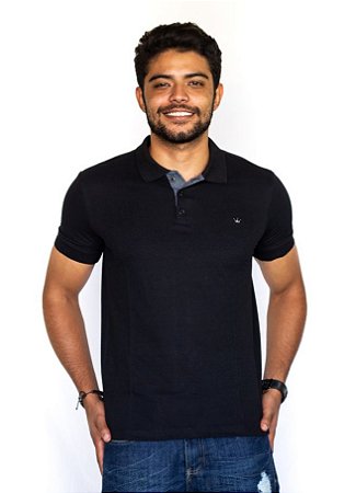 Camisa Polo Preta