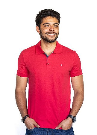 Camisa Polo Vermelha