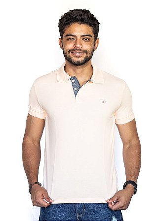 Camisa Polo Rosa Névoa