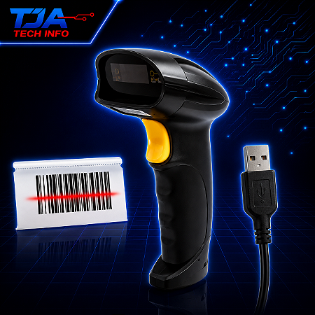 Leitor de Código de Barras a Laser com Cabo USB – Alta Precisão!