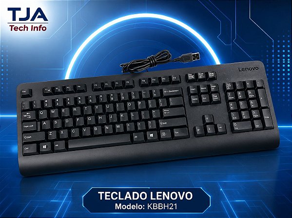 Teclado Lenovo KU-1619 USB ABNT2 Original Semi Novo para Computador