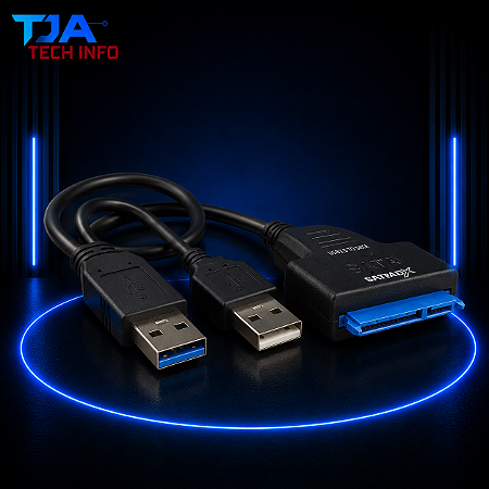Adaptador SSD/HD SATA 2.5” e 3.5” para USB 3.0 com Fonte – Alta Velocidade | TJA Tech Info
