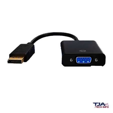 Adaptador DisplayPort Macho para VGA Fêmea 1080p