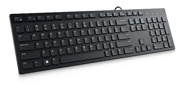 Teclado Dell KB216-BK-LTN USB ABNT2 Preto Original para Computador