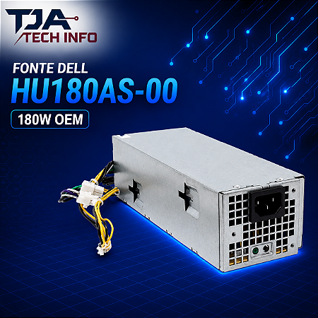 Fonte Dell HU180AS-00 180W OEM – Optiplex 3040 5040 7040 | 80 Plus Platinum TJA Tech Info