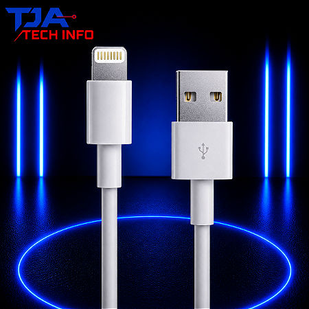 Cabo USB-A para Lightning 1 Metro – Compatível com iPhone | Alta Qualidade | TJA Tech Info