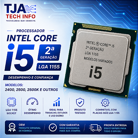 Processador Intel Core i5 2ª Geração LGA 1155 | i5-2300 a i5-2500K | OEM
