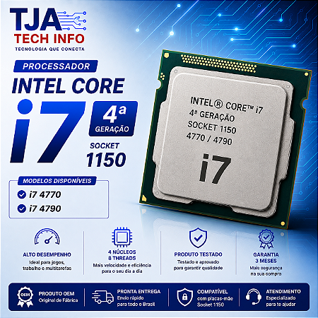 Processador Intel Core i7 4ª Geração LGA 1150 | i7-4770 / i7-4790 | OEM