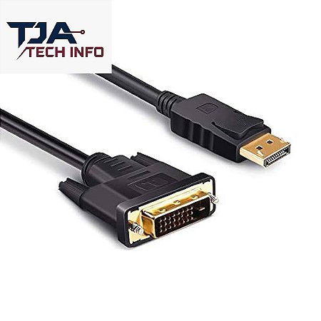 Cabo Adaptador Displayport Para Dvi Macho Novo