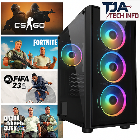 Cpu Gamer Core I7 8gb Ssd 240gb Placa De Video rx 580