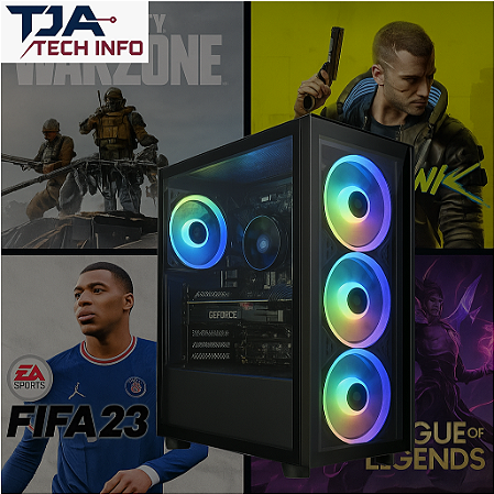 Computador Gamer i7 14700F + RX 580 8GB + 16GB DDR5 + SSD 2x480GB + Windows 11