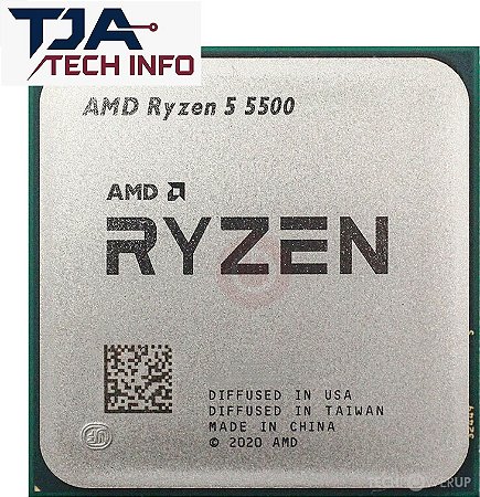 Processador AMD Ryzen 5 5500 AM4 | 6 Núcleos 12 Threads | Com Cooler