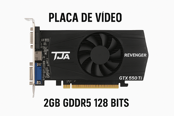 Placa de Vídeo Revenger GTX 550 Ti 2GB GDDR5 128 Bits – HDMI / DVI / PCI-E