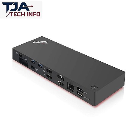 Dock Lenovo ThinkPad Thunderbolt 3 Gen 2 – 135W – Preto – Original – Bivolt 127/220V