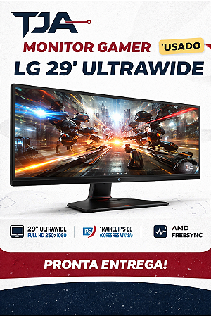 Monitor Gamer LG 29” Ultrawide IPS 1ms Full HD 29UM69G HDMI FreeSync | Usado