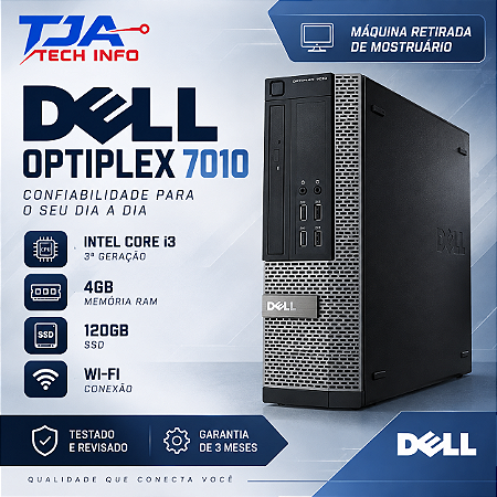 Computador Dell OptiPlex 7010 Core i3 3ª Geração 4 GB SSD 120 GB Wi-Fi