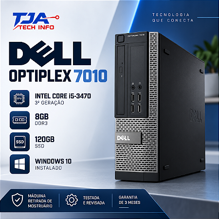 Computador Dell OptiPlex 7010 Core i5-3470 8 GB SSD 120 GB