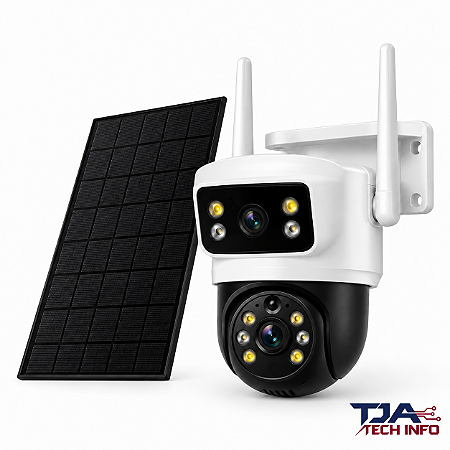 Câmera Solar Externa JT-8699 Dupla iCSee