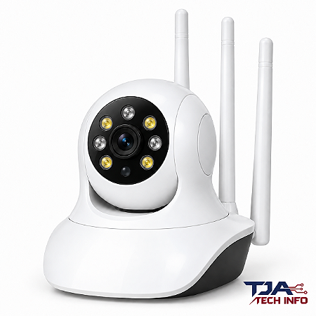 Câmera Wi-Fi Interna JTZ-160BW 3 Antenas Yoosee