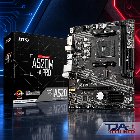 Placa-mãe MSI A520M-A PRO AM4 DDR4