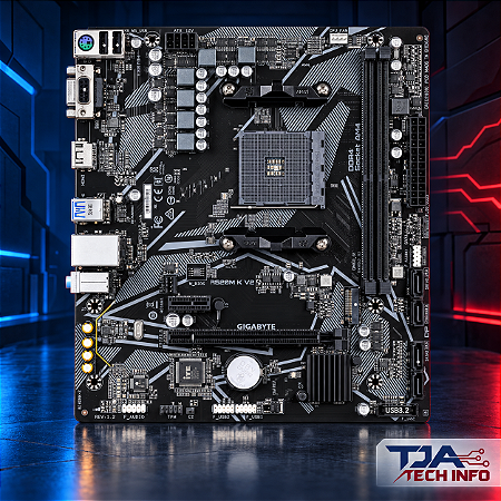 Placa-mãe Gigabyte A520M K V2 AM4 DDR4