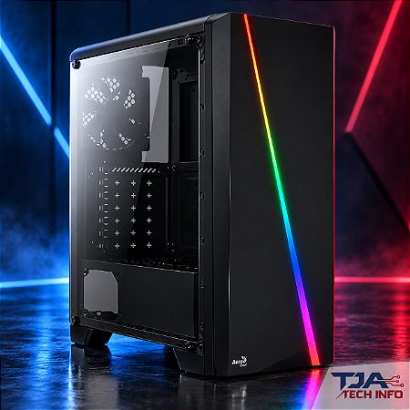 Gabinete Gamer Aerocool Cylon Preto – 1 Ventoinha