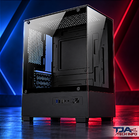 Gabinete Gamer Bluecase HIT BG-054 Preto – Sem Ventoinhas