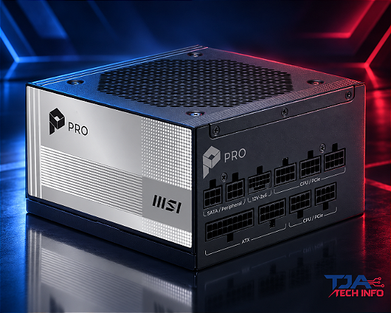 Fonte MSI PRO A1000PL 1000W PCIe 5 80 Plus Platinum Modular