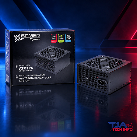 Fonte Maxxtro Gamer 550W Bivolt Automático
