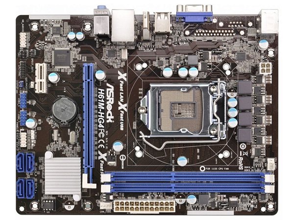 Placa Mãe  socket 1155 ddr3 2G 2 banco memoria