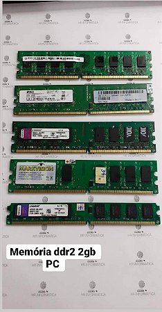 Memoria ddr2 2gb 800ghz SEMI