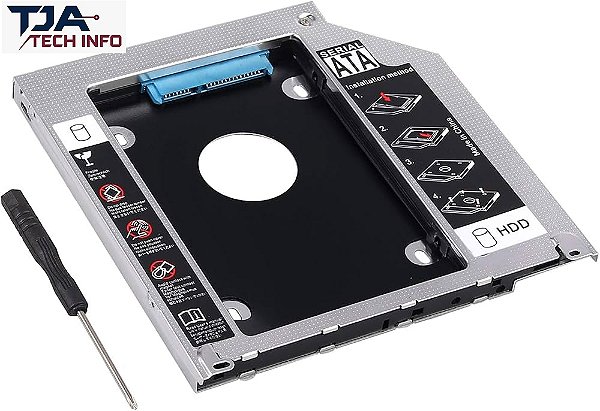 Adaptador Caddy para HD/SSD 12.7mm – Expanda o Armazenamento do Notebook